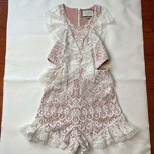Alexis one-piece tulle romper.
